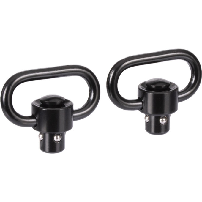 Антабка SHOTTIME быстросъёмная QD для ремня 30мм 2 штуки чёрная ST-QD-2